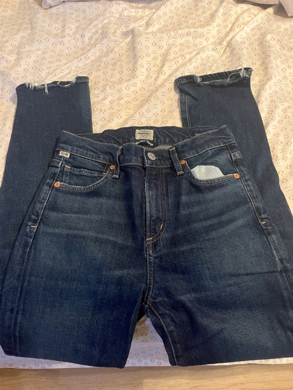 Citizens Of Humanity Dark Indigo Straight Jeans